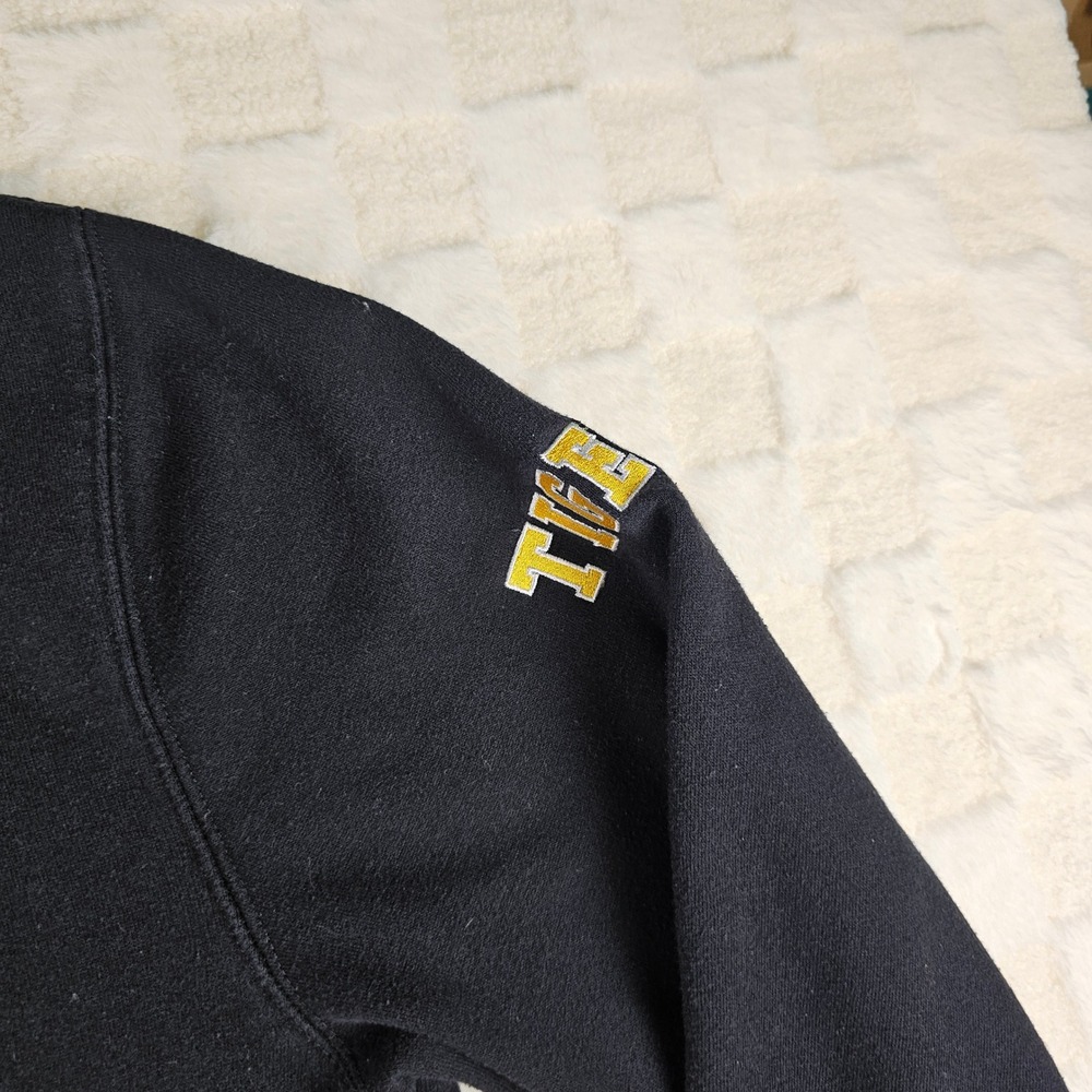 Colosseum MIZZOU Tigers Hoodie Mens L Pullover Black Missouri U Sweatshirt - Picture 4 of 15